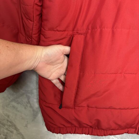 Arkansas Razorbacks Jacket Mens XL Red NCAA Nike Full Zip Puffer Insulated - Picture 5 of 12
